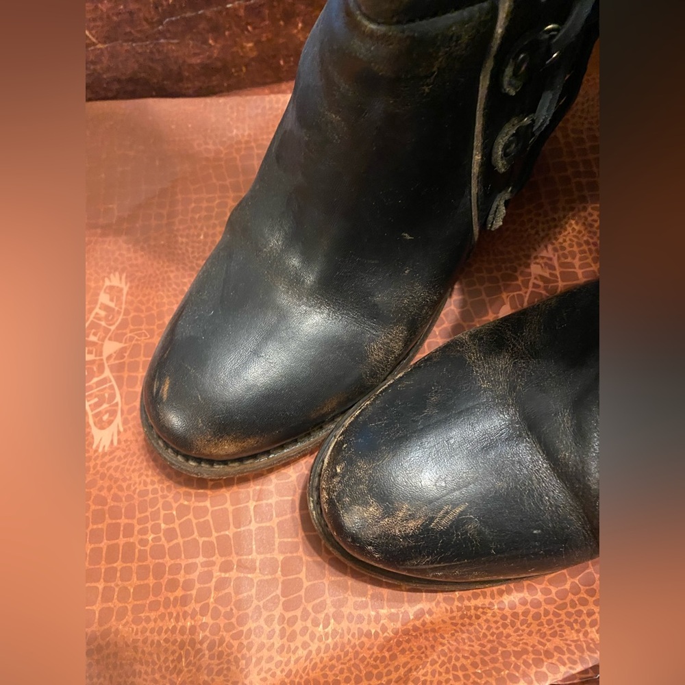 Freebird Chapelle Boots ❌BROKEN ZIPPER❌ Black multi-Color/ Size 10 - Picture 8 of 11